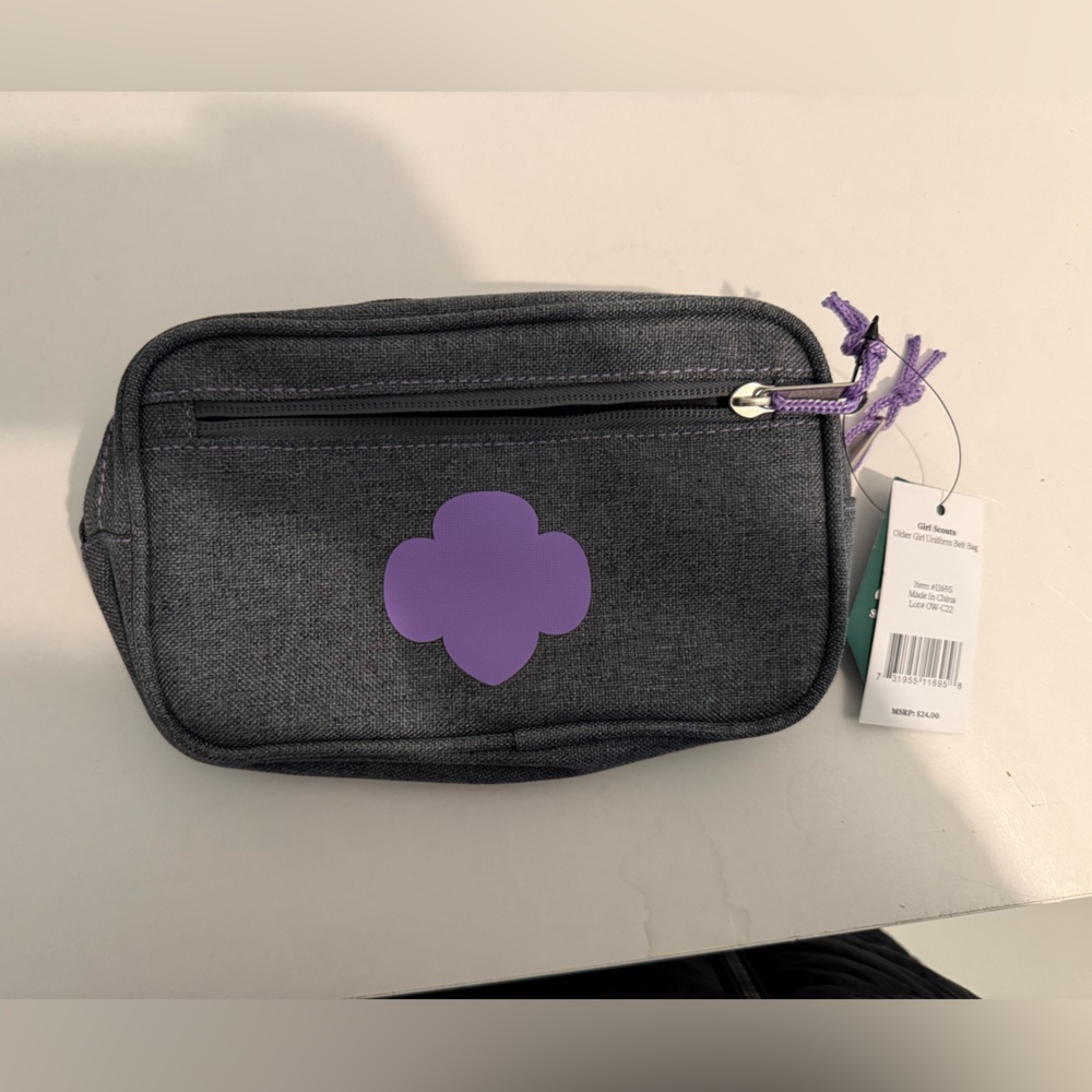 Gray and Purple Women's Bag